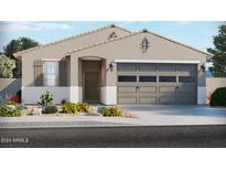 Single-story home with two-car garage and desert landscaping at 2026 S 242Nd Ave, Buckeye, AZ 85326