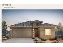 One-story home with a two-car garage and attractive landscaping at 2504 S 244Th Dr, Buckeye, AZ 85326