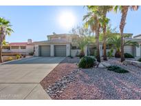 Two-story home with two-car garage and desert landscaping at 16677 E Westby Dr # 201, Fountain Hills, AZ 85268