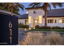 Modern house number sign with a sleek design, highlighting the address 6117 at 611 N Tamarisk St, Chandler, AZ 85224