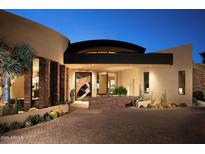 Stunning contemporary home with desert landscaping and a unique architectural design at 11271 E Cinder Cone Trl, Scottsdale, AZ 85262