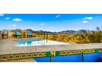 Stunning pool with a beautiful mountain backdrop at 5640 E Miramonte Dr, Cave Creek, AZ 85331