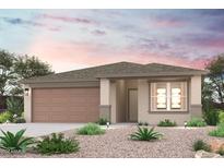 One-story home with attached garage and desert landscaping at 14154 S Overfield Rd, Arizona City, AZ 85123