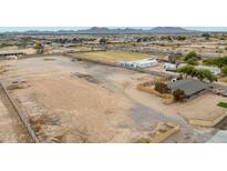 Aerial view of vacant land with surrounding buildings and roads at 1461 W Ocotillo Rd, San Tan Valley, AZ 85140