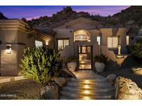 Stunning desert home with gated entry and mountain views at 11132 E Juan Tabo Rd, Scottsdale, AZ 85255