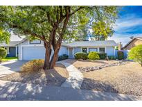 Ranch style home with landscaped yard and driveway at 6819 E Grandview Dr, Scottsdale, AZ 85254
