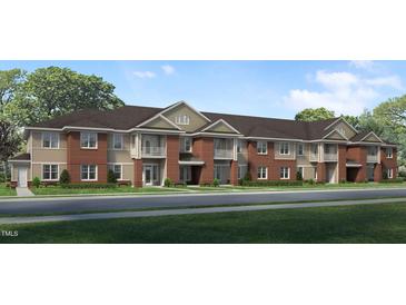 Brick building with multiple units and landscaping at 628 Weather Ridge Ln # 36, Cary, NC 27513