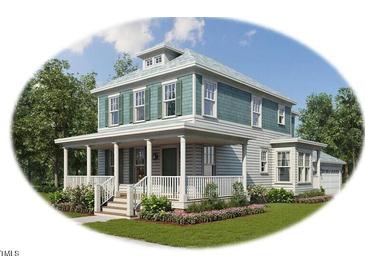 Two-story craftsman style home with front porch and attached garage at Lot C N King Ave, Dunn, NC 28334
