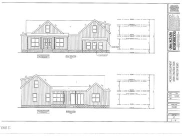 Front and rear elevations of charming craftsman style home at 1813 Milton Rd, Durham, NC 27712