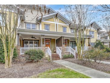 Inviting craftsman style home with front porch and landscaping at 3827 Sw Durham Dr, Durham, NC 27707