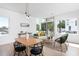 Modern dining area with light-filled space and stylish decor at 521 N Mangum St # 25, Durham, NC 27701