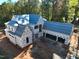 Aerial view of house under construction with attached garage at 1805 Okeefe Ln # 1D, Raleigh, NC 27613