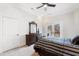 Bedroom with a dresser and access to a balcony at 40002 Worth, Chapel Hill, NC 27517