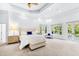 Spacious main bedroom with ample natural light and access to a balcony at 40002 Worth, Chapel Hill, NC 27517