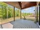 Spacious deck with wooded views and access from the home at 4268 Jacks Creek Trl, Burlington, NC 27215