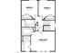 Second floor features main bedroom, two additional bedrooms, and two bathrooms at 40 Longbow Dr, Middlesex, NC 27557