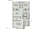 Second floor plan featuring bedrooms, loft, and laundry area at 116 Commons Cir # 229, Clayton, NC 27520