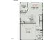 First floor plan showcasing kitchen, Gathering room, and covered patio at 116 Commons Cir # 229, Clayton, NC 27520