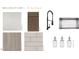 Modern kitchen design featuring luxury vinyl plank flooring and quartz countertop at 116 Commons Cir # 229, Clayton, NC 27520
