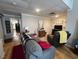 Comfortable basement sitting area with a TV at 124 Don Ron Rd, Erwin, NC 28339
