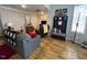 Spacious basement living area with hardwood floors at 124 Don Ron Rd, Erwin, NC 28339