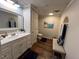 Bathroom with vanity, toilet and shower at 124 Don Ron Rd, Erwin, NC 28339