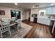 Modern kitchen with white cabinets and dark appliances at 124 Don Ron Rd, Erwin, NC 28339