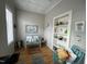 Cozy living room featuring built-in shelving and comfortable seating at 124 Don Ron Rd, Erwin, NC 28339