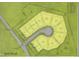Site plan showcasing 11 lots with varying sizes and a proposed swale at 816 Antoine Dr # 9, Durham, NC 27713