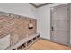 Entryway with built-in bench and storage at 1312 Hunting Ridge Rd, Raleigh, NC 27615