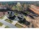 Aerial view of two houses and surrounding area under construction at 305 Sutherland Dr, Franklinton, NC 27525
