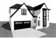Two-story home with black accents and large windows at 3804 Peaceful Creek Trl, Zebulon, NC 27597