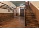 Elegant entryway featuring hardwood floors and staircase at 6720 Mebane Oaks Rd, Mebane, NC 27302