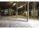 Spacious barn interior with wooden beams and flooring at 6720 Mebane Oaks Rd, Mebane, NC 27302