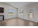 Bright dining area with hardwood floors and backyard access at 127 Hillwood Dr, Sanford, NC 27332