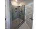 Large bathroom with a walk-in shower and glass enclosure at 1031 Westerland Way # 46, Durham, NC 27703