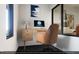 Private office with built-in desk and comfortable chair at 1031 Westerland Way # 46, Durham, NC 27703