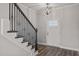 Elegant entryway with staircase and chandelier at 188 Hillwood Dr, Sanford, NC 27332