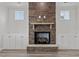 Gas fireplace with built-in shelving at 188 Hillwood Dr, Sanford, NC 27332
