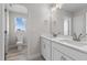 Bathroom with double vanity and toilet at 114 Hillwood Dr, Sanford, NC 27332
