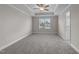 Spacious bedroom with ceiling fan and carpeting at 114 Hillwood Dr, Sanford, NC 27332