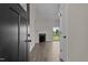 Home entryway with view into living room and fireplace at 58 Hillwood Dr, Sanford, NC 27332