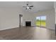 Living Room with fireplace and sliding glass doors at 58 Hillwood Dr, Sanford, NC 27332