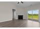 Living Room with fireplace and sliding glass doors at 58 Hillwood Dr, Sanford, NC 27332