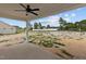 Covered patio overlooking a large backyard at 147 Hillwood Dr, Sanford, NC 27332
