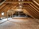 Unfinshed attic space ready for your creative expansion and storage at 100 Old Garden Ln, Youngsville, NC 27596