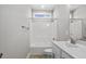 Bathroom with single vanity and shower/tub combo at 50 Oleander Ln, Sanford, NC 27332