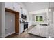 Modern kitchen with granite countertop and stainless steel appliances at 50 Oleander Ln, Sanford, NC 27332