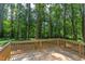 Wooden deck overlooking wooded backyard at 206 Cardinal Ct, Oxford, NC 27565
