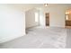 Spacious bedroom with carpet, closet, and ensuite bath at 143 Sallyport Ct, Raleigh, NC 27603